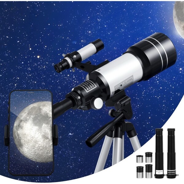 Portable 150X HD Astronomy Telescope with Tripod Optical Outdoor for Kids Adults