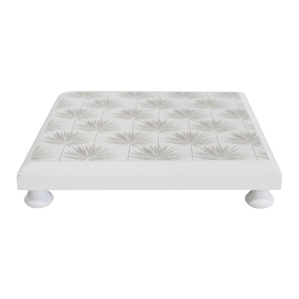 Wood 20cm Pot Trivet Storage Holder Stand Rectangular Table Protector Island