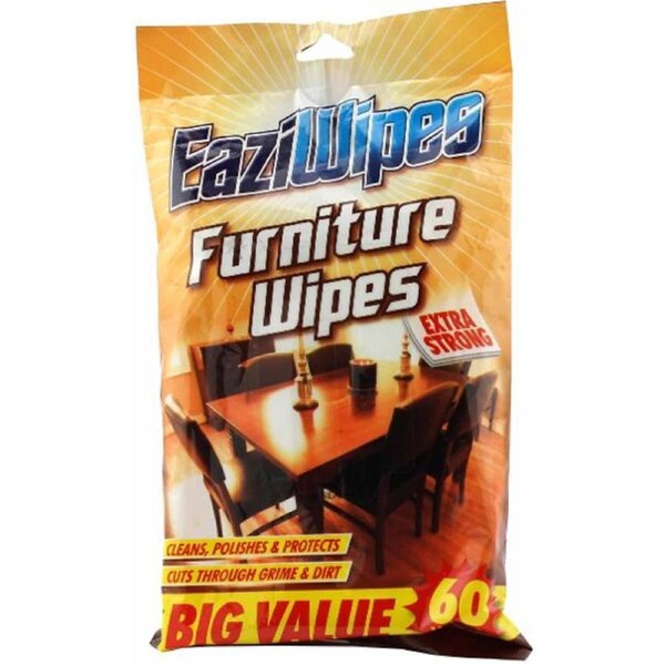 EaziWipes Furniture Wipes 60 Pack 16 x 20cm