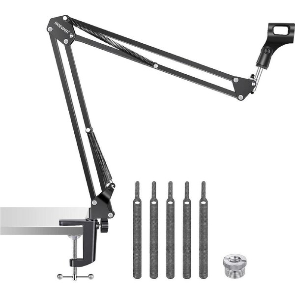 Mic Arm Stand Suspension Boom Scissor Max Load 1.5kg Compatible Blue