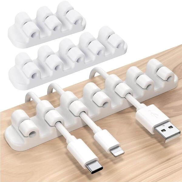 Cable Holder 3Pack Cable Management Clips Silicone Self Adhesive