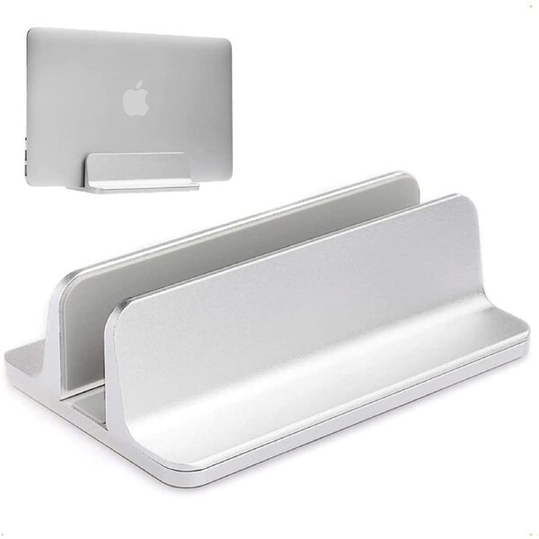 Vertical Laptop Stand, Aluminum Organizer, Sturdy Holder Compatible with MacBook Pro/Air, Mac Mini, iPad Pro