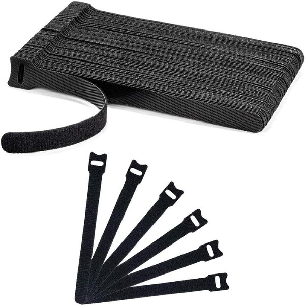 50PCS 6in Cable Ties Reusable Adjustable Wire Straps