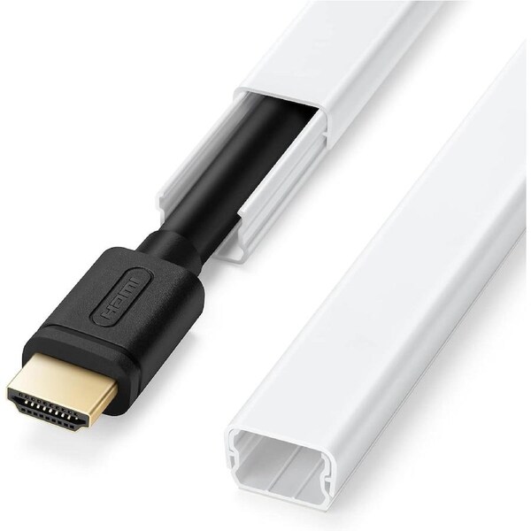 Cord Hider for One Cord Wall Concealer White