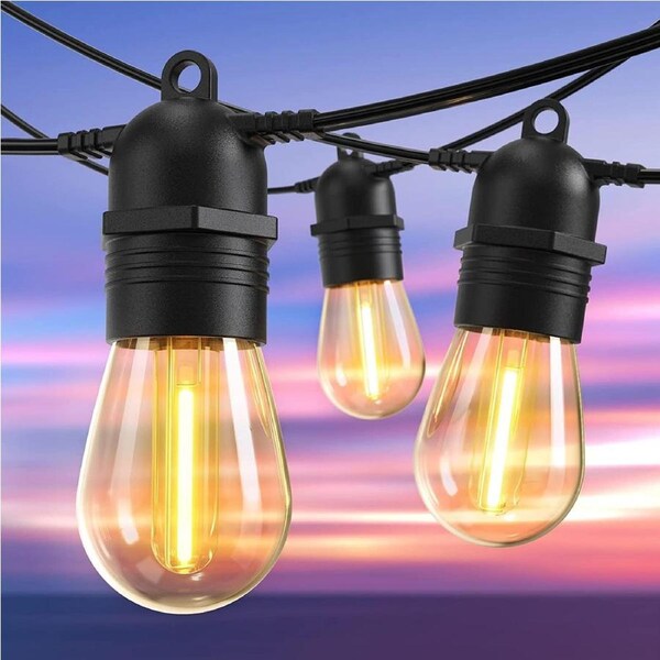 LED Outdoor Lights 30M 30+2 Bulbs Shatterproof Waterproof Hanging Decorative String