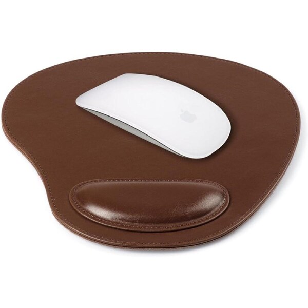 Leather Mousepad Wrist Rest Oval