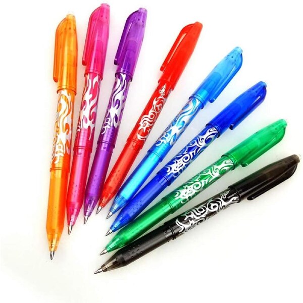 Gel Pens 8 Pack Assorted Colors 0.5mm Fine Point
