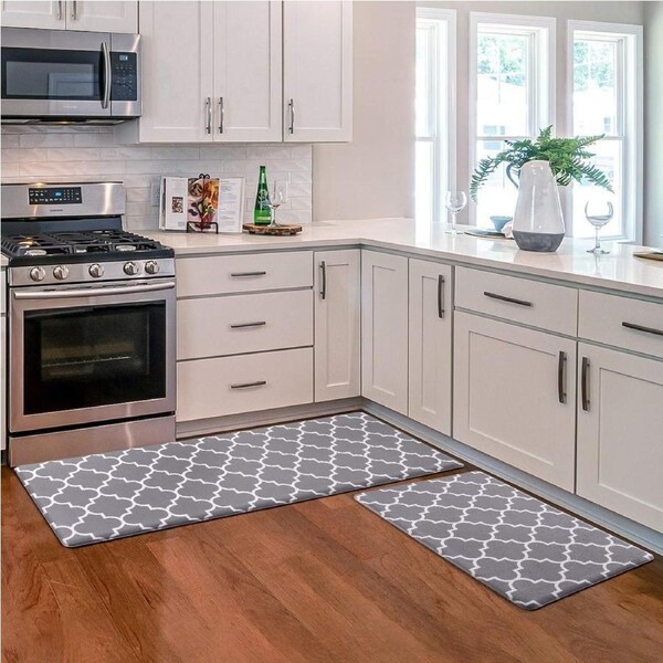 Kitchen Floor Mats Set Non Slip Waterproof Anti Fatigue