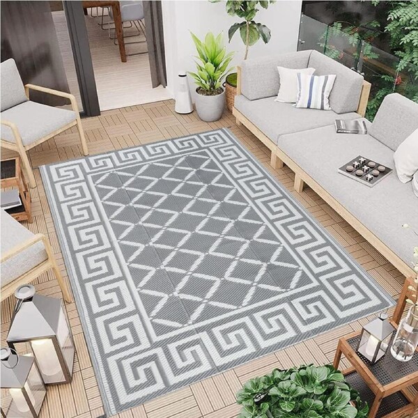 Outdoor Rug Extra Large Camping Porch Reversible Portable Waterproof RV Deck