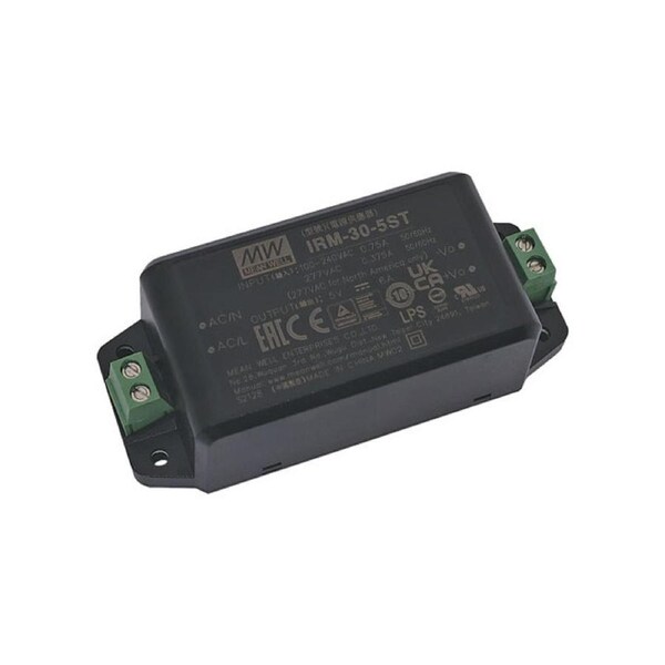 Mean Well 30W 5V/6A Mini Screw Terminal Power Supply