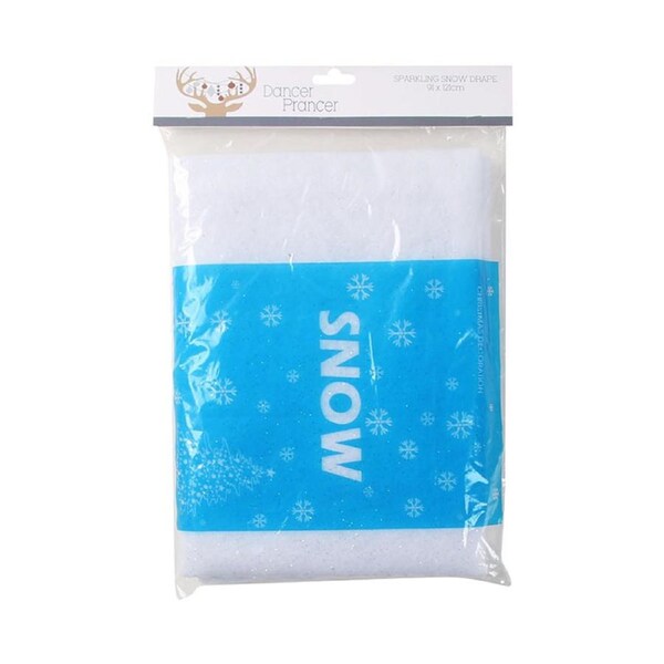 Sparkling Snow Drape 121cm