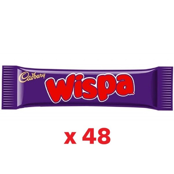 Cadbury Chocolate Wispa Bar (36g) [Pack of 48]