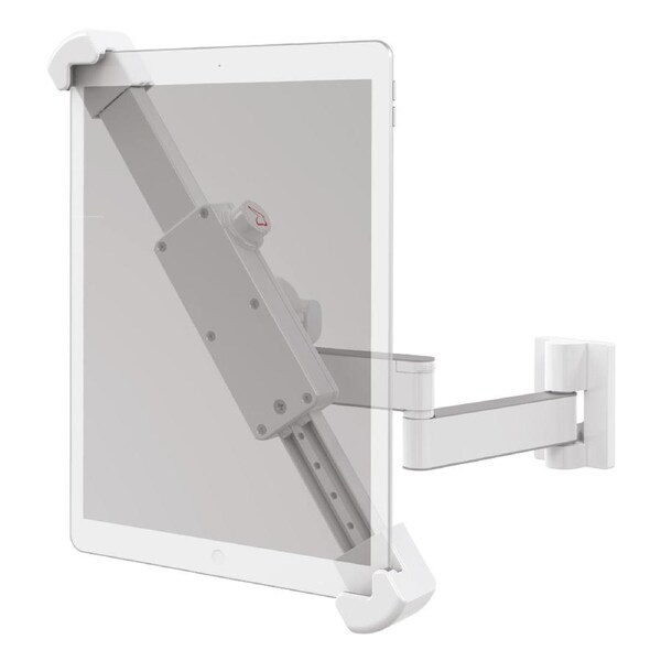 Barkan Full Motion Wall and Cabinet Tablet Mount, 7 - 14-Inch Size, White