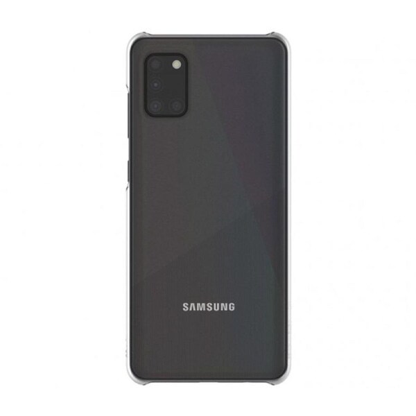 Samsung A31 Premium Hard Back Case - Clear