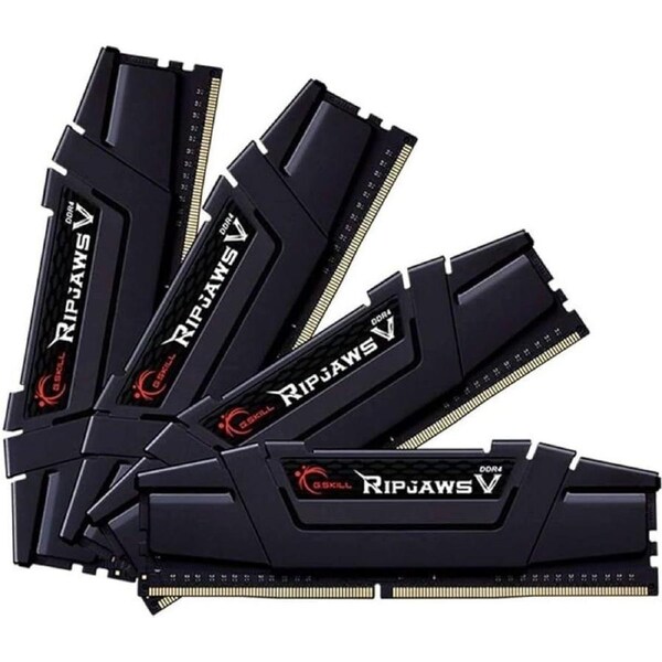 G.SKILL F4-3600C18Q-128GVK 128GB (4 x 32GB)/ DDR4 3600 Mhz/ Timings 18-22-22-42/ Voltage 1.35V/ RipjawsV
