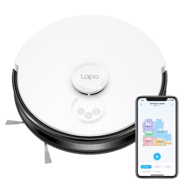 TP-Link Tapo RV30C Mop LiDAR Navigation Robot Vacuum & Mop, 4200Pa Hyper Suction, Auto-Charging, 3200mAh Battery for Long-lasting, Auto-Charging
