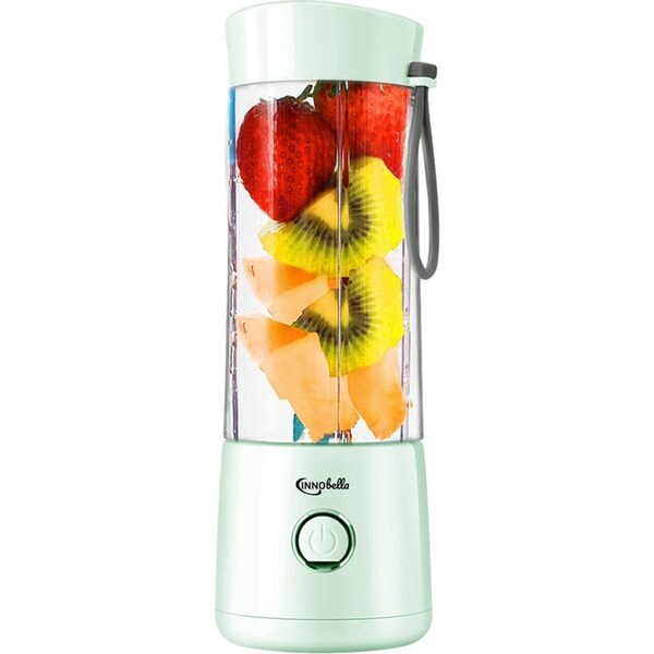 Innobella Blendermaxx 24cm/410ml Portable Food/Fruit Blender w/Strainer Mint GRN