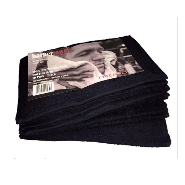 Barber Towels Black 10 Pack