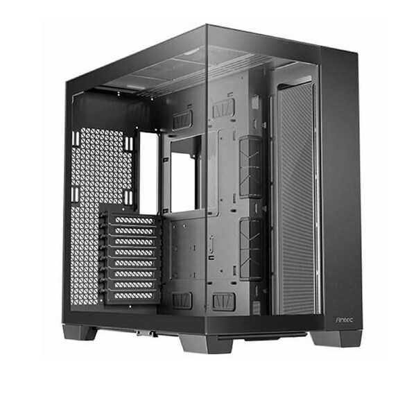 Antec C8 ATX, E-ATX. mATX, Seamless Edge View Front and Side, USB-C, 4mm Tempered Glass, 360mm liquid cooler top, bottom, side. 2x USB 3.0 Black Case.