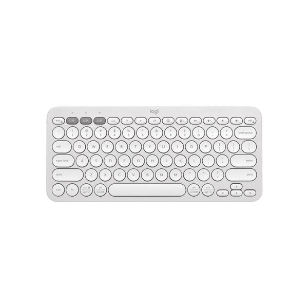 Logitech PEBBLE KEYS 2 K380S Slim, minimalist Bluetooth Wireless Keyboard with customizable keys (Graphite)