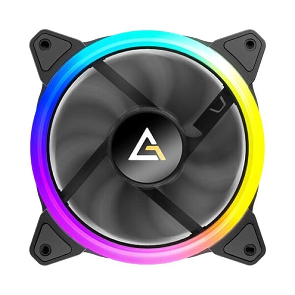 Antec Neon 12 ARGB with Full Spectrum ARGB Dual Spiral RGB lighting, Performance Heat dissipation, Hydraulic Bearing 12CM Case 4P PWM, 3 PIN, Case Fan