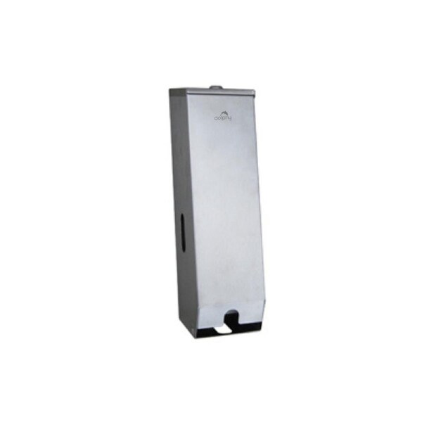 Dolphy Double Toilet Roll Dispenser - 304 Stainless Steel, Tumbler Lock, Spring Clip Mechanism - Wall Mounted Bathroom Tissue Holder - Silver