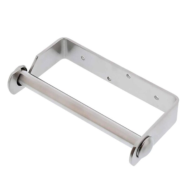 Dolphy Brushed Aluminum Toilet Roll Holder - Space-Saving Wall Mount Design