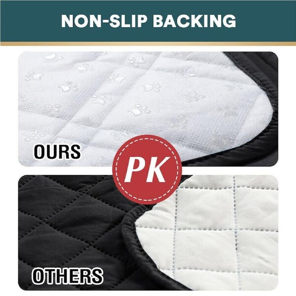 100% Waterproof Sofa Cover Protector Couch Covers for Dogs/Pets 1/2/3/4 Seater 2-Seater / Black
