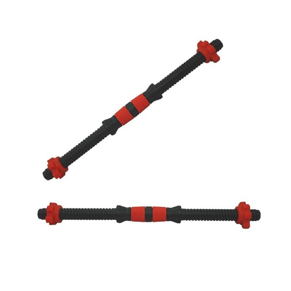 46cm - 1 Pair Dumbbell Bar 25mm Diameter - PVC Coated Dumbell Handle