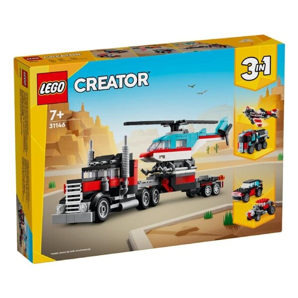 LEGO Creator Flatbed Truck with Helicopter (31146)