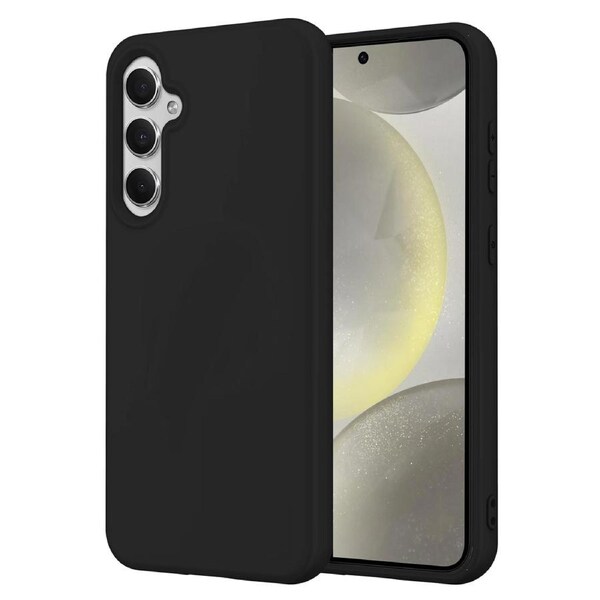 Samsung Galaxy S24+ (6.7") Slim Black Premium TPU Gel Back Case by MEZON – Shock Absorption (Galaxy S24+, Gel Black)