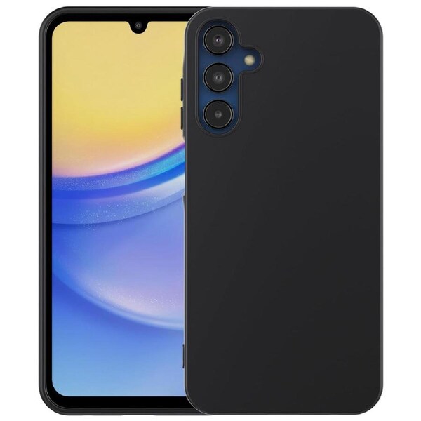 Samsung Galaxy A15 5G Slim Black Premium TPU Gel Back Case by MEZON – Shock Absorption (Galaxy A15 5G, Gel Black)