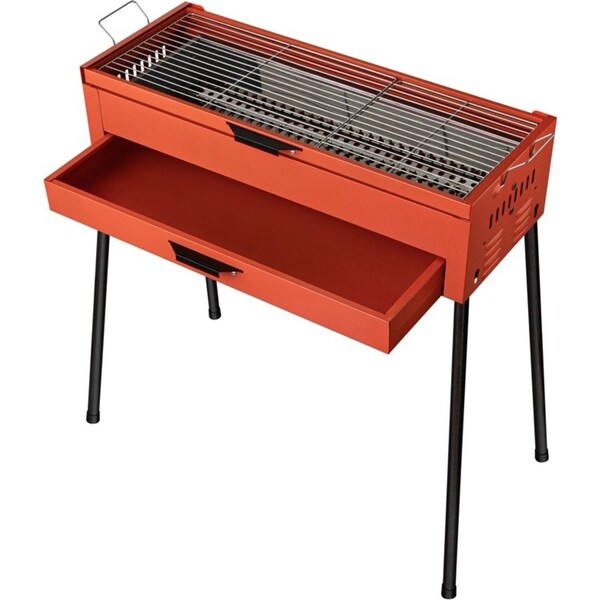 ACA Outdoor Portable BBQ Charcoal Grill Barbecue Camping Hibachi Grill Picnic Set