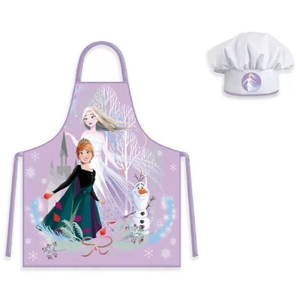 Disney Frozen Purple Autumn Kids Apron and Chef Hat