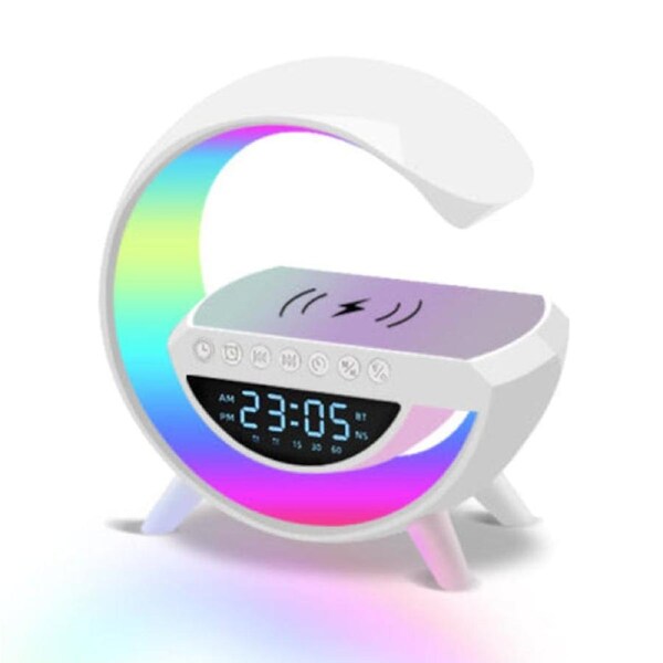 BDI 3 in 1 Rainbow Multi-function Night Light Wireless Charging Stereo