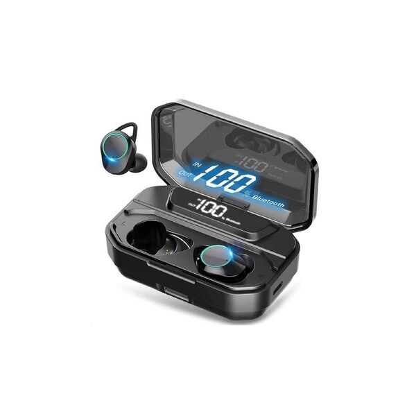 BDI True Wireless Earbuds Bluetooth 5.0 IPX7 Waterproof with 3300mAh Charging Case