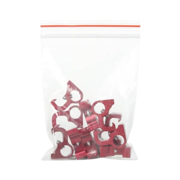 Volt Safety LOCK-MCB-UCL4-10 - Lock Dog Aluminium Toggle Lockout - 10 Pack - Red