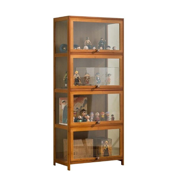 Lauft Bookshelf Display Shelf Bookcase Storage Media Rack Stand Cupboard Cabinet