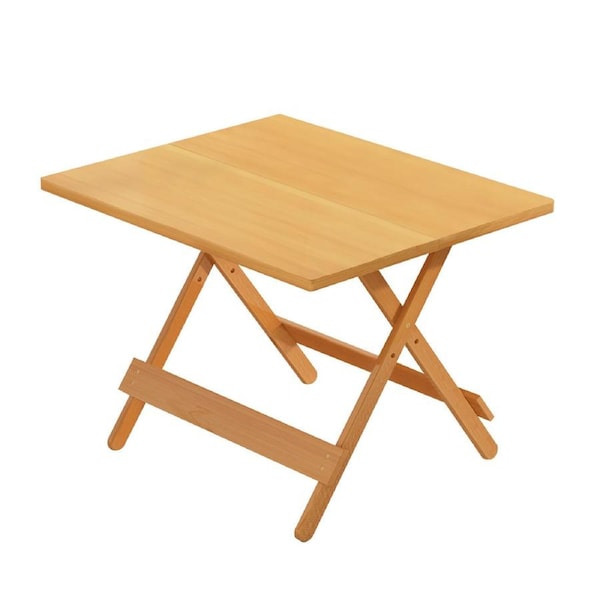 MIUZ Dining Table Foldable Bamboo Table Folding Desk Portable Table Living Room