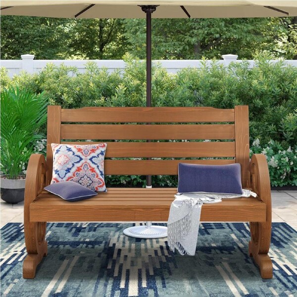 ALFORDSON Garden Bench Outdoor Wagon Chairs Patio Furniture Natural
