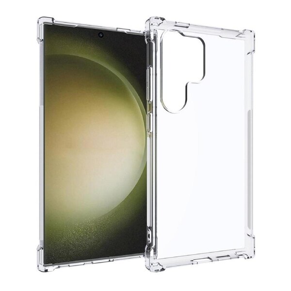 For Samsung Galaxy S24 Ultra Case, Shockproof, Grippy TPU, Shielding Corners Cover, Clear
