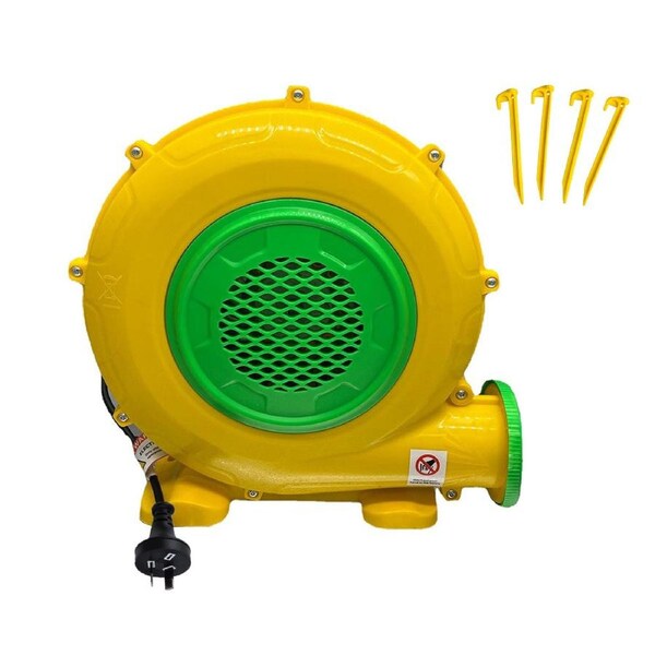 680W Air Blower 240V Commercial AU - SAA/CE Certified for Jumping Castles/Water Slides - 50dB Low Noise Salt-Resistant Housing