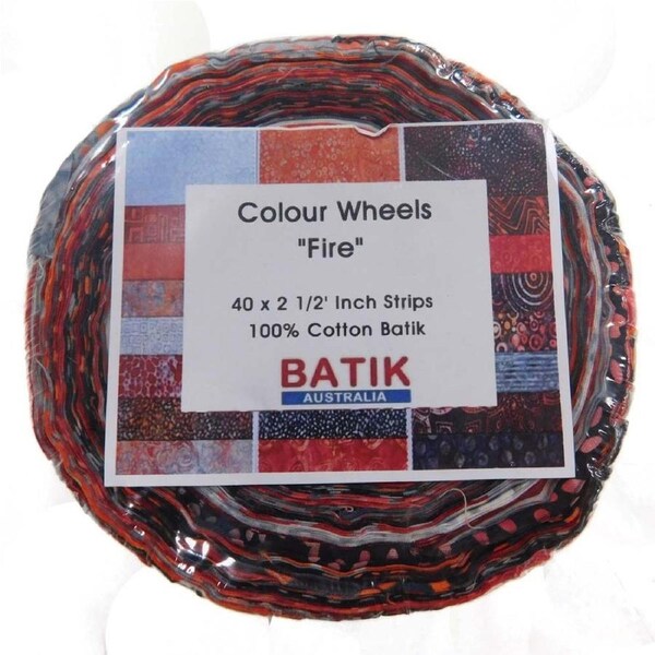 Batik Quilting Patchwork Sewing Jelly Roll Fire 2.5 Inch Fabrics