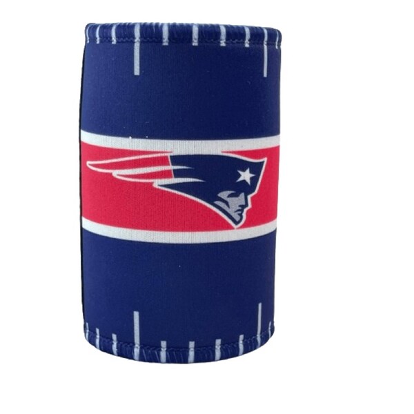 NFL Stubby Cooler - New England Patriots - Can Cooler - Drink - Rubber Base