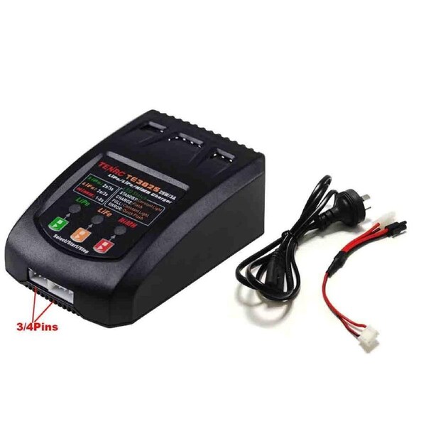Fast RC Car Battery Charger NiMH LiPO Tamiya + Mini Tamiya Plug 6V 7.2V TE3025