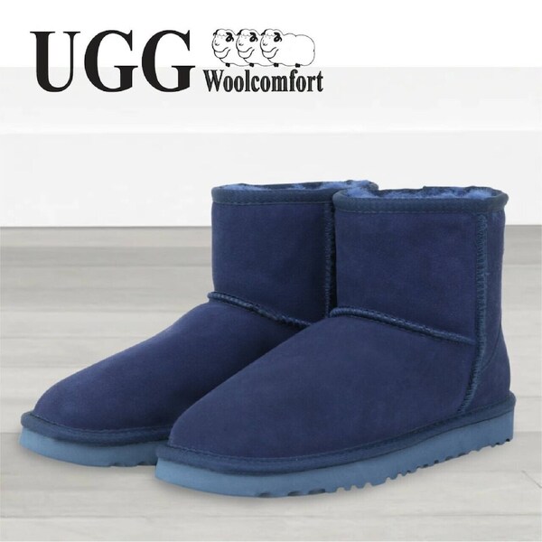 UGG Woolcomfort Classic Mini Boots Premium Australian Sheepskin in 6 Colors Navy / AU Womens Size 13/Mens Size 11/EU 44