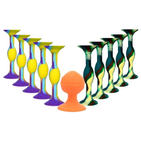 Interactive Double-Head Silicone Suction Cup Throwing Darts