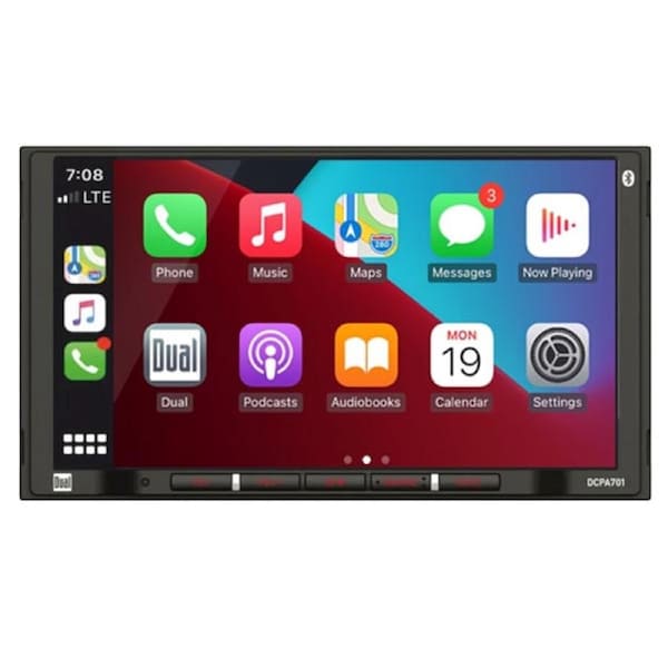 Dual DCPA701 7'' Apple CarPlay Android Auto Media Receiver