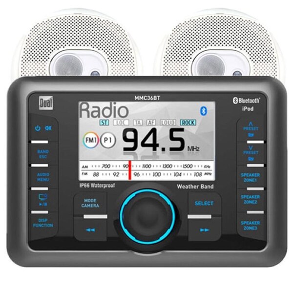 Dual MMC36BT Marine Stereo & Speaker Package