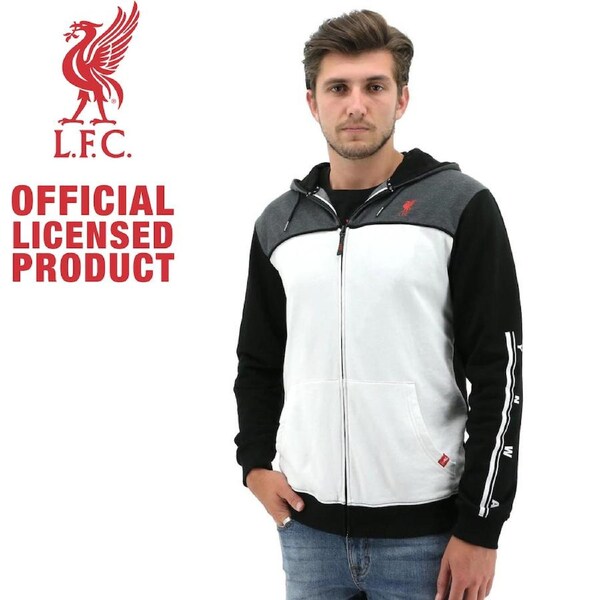 Liverpool FC Mens Zip Hoodie Jumper Winter Warm Soccer Football YNWA Hoody XL